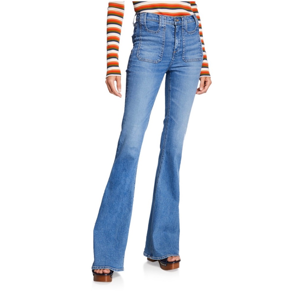 Veronica Beard Beverly High Rise Skinny Flare